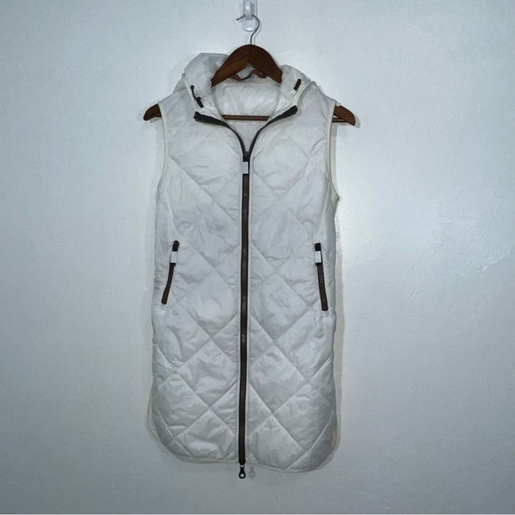 Frauenschuh Tracy Quilted Luxury Vest for Layering Size Small Off White Color - Picture 5 of 13